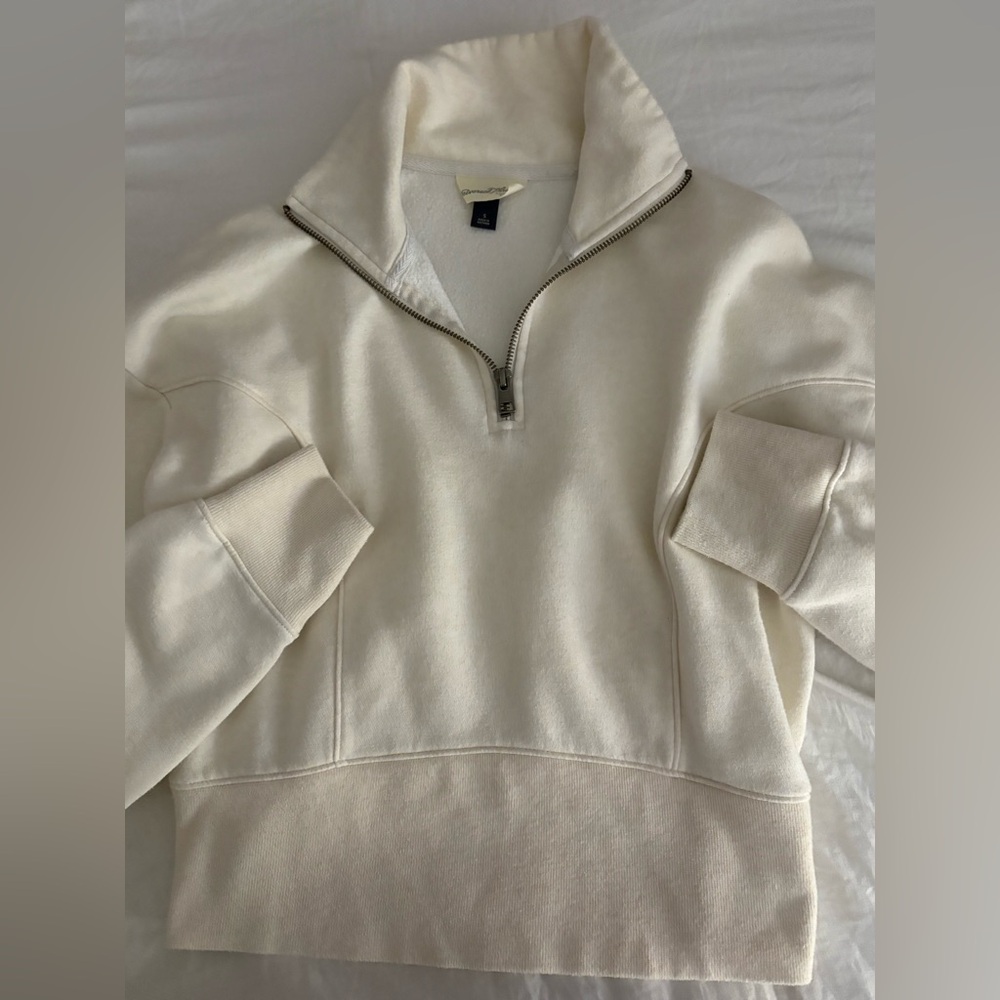 Universal Thread Cream Fleece Quarter-Zip